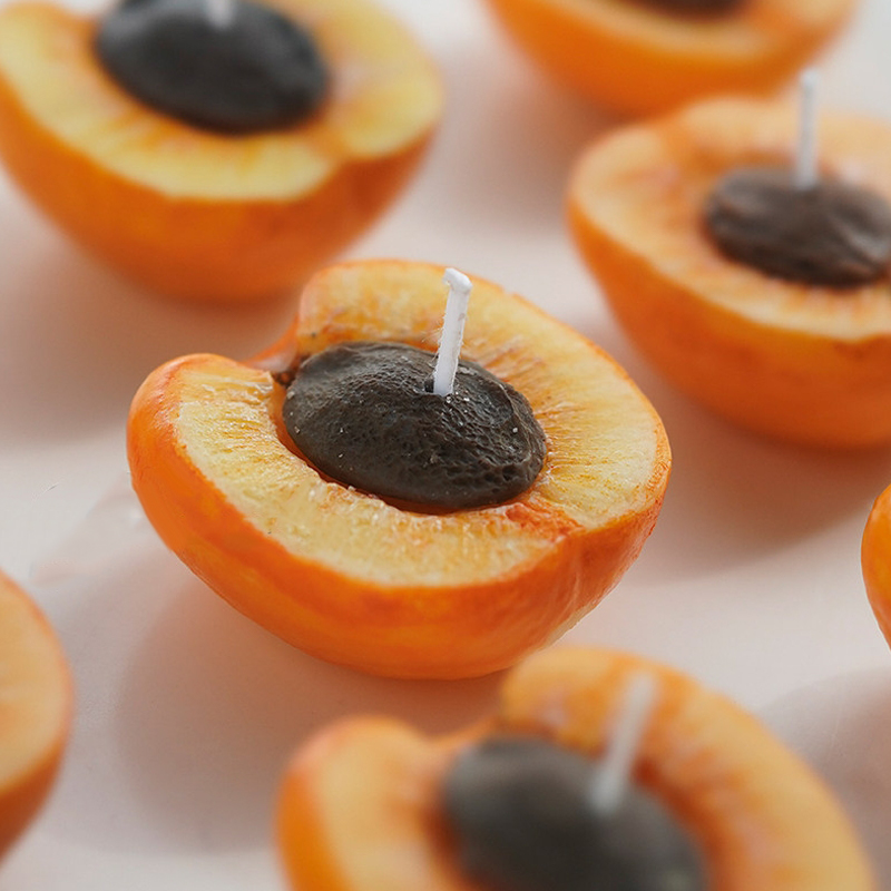 3D Apricot Fruit Candle Silico - Candle Supplies To Make Candles review and price