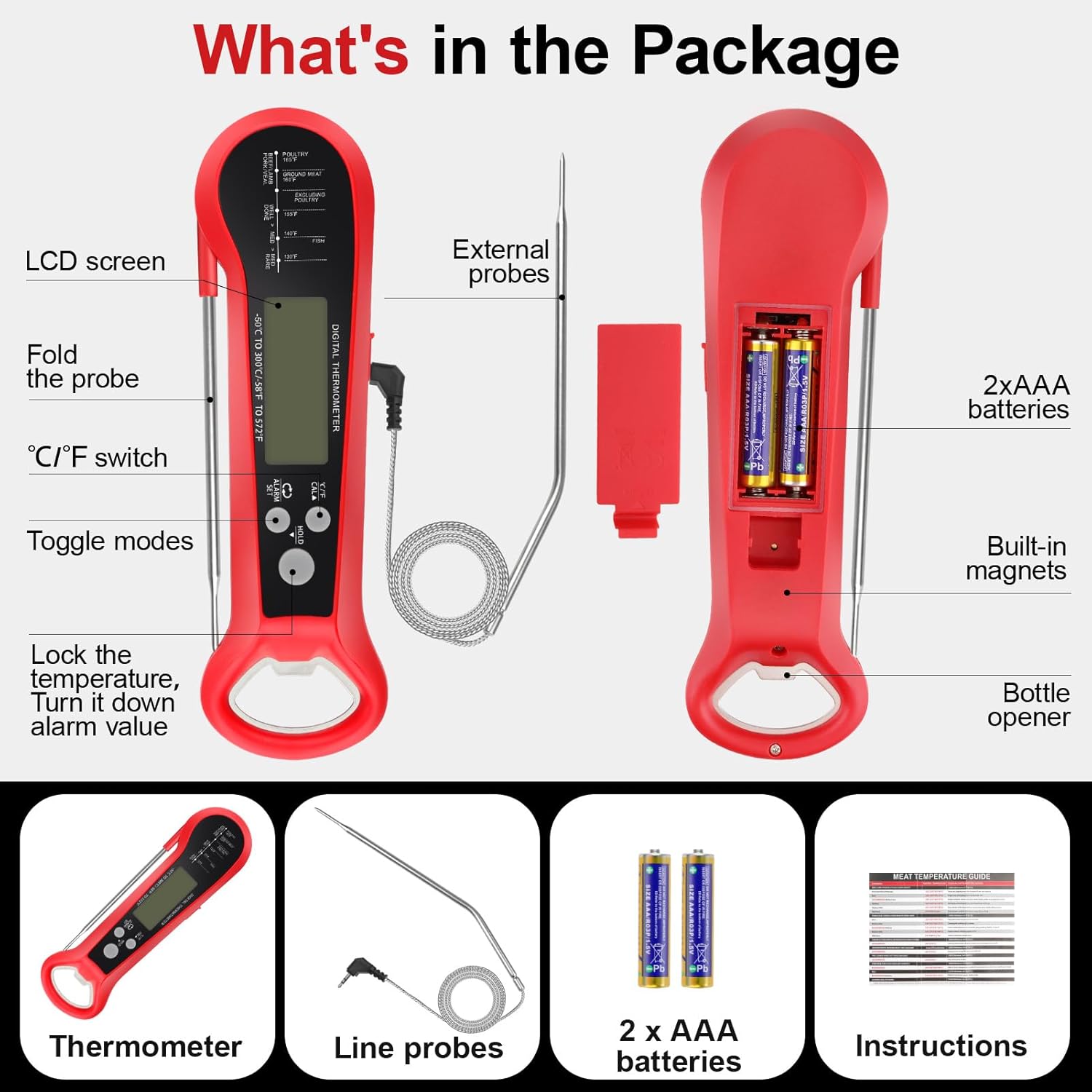 Professional Digital Meat Ther - Digital Thermometer Probe review and price